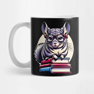 Chinchilla And Books Mug